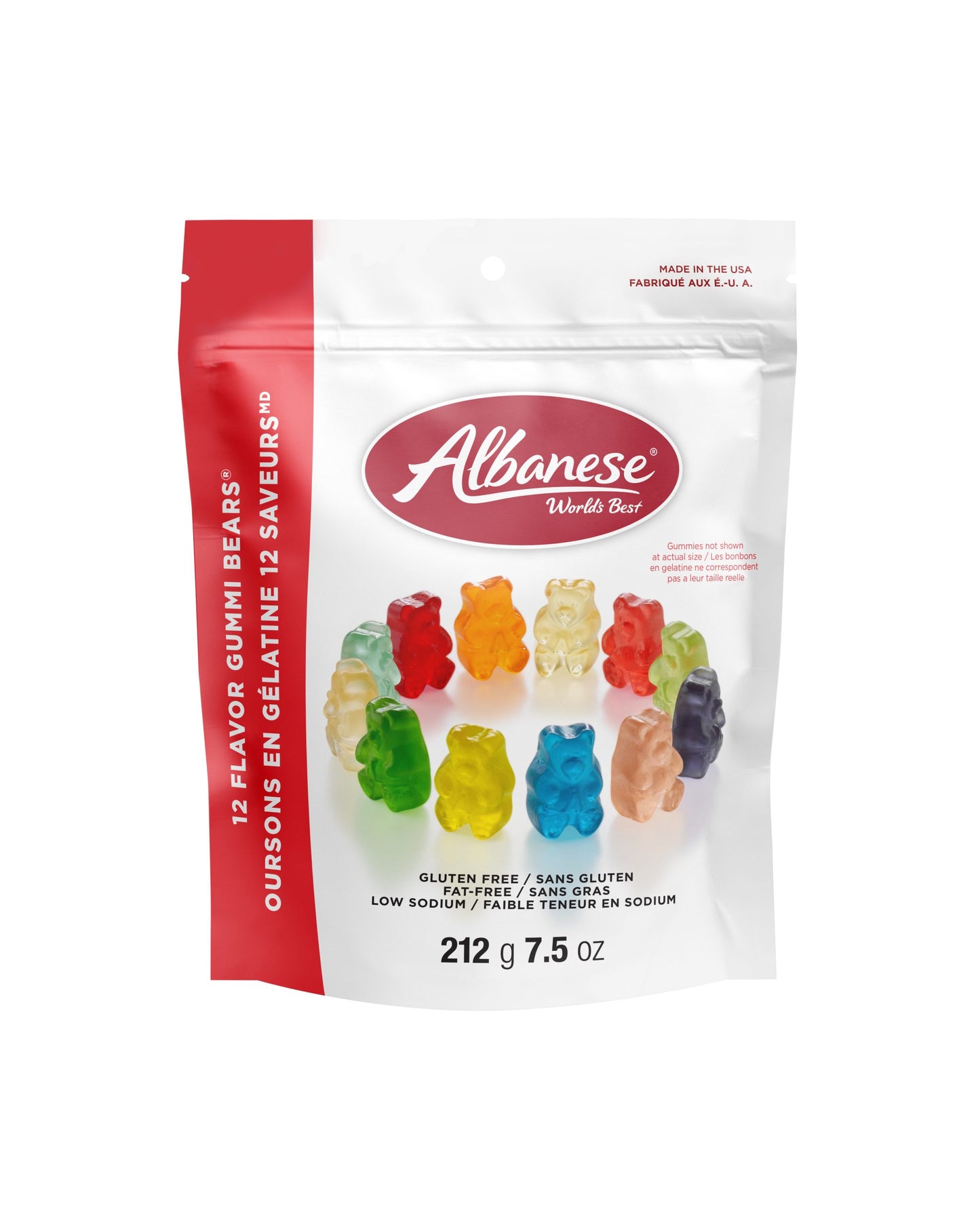 Albanese 12 Flavor Gummi Bears®, 7.5oz Peg Bag