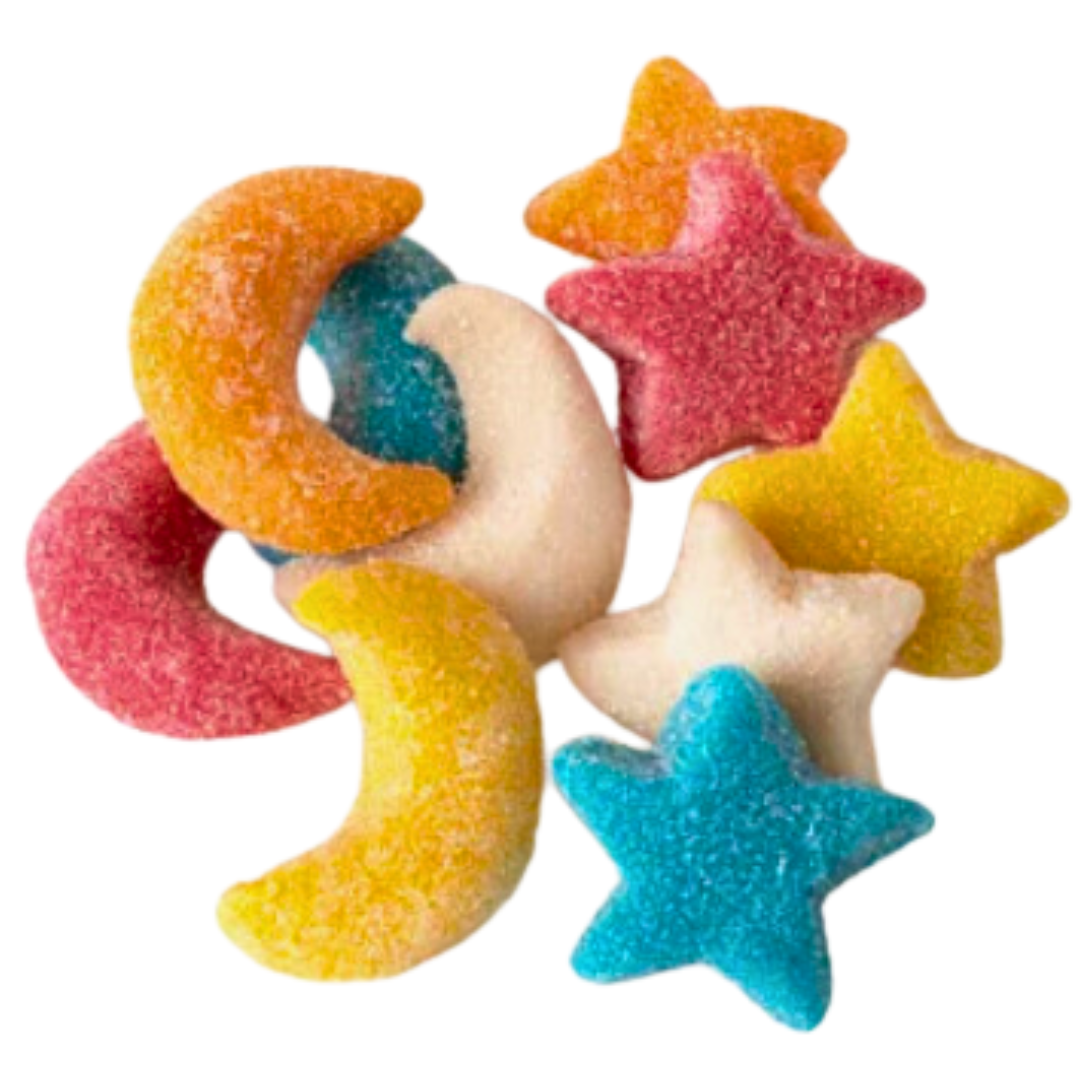 Gummy Glitter Sour Stars & Moons